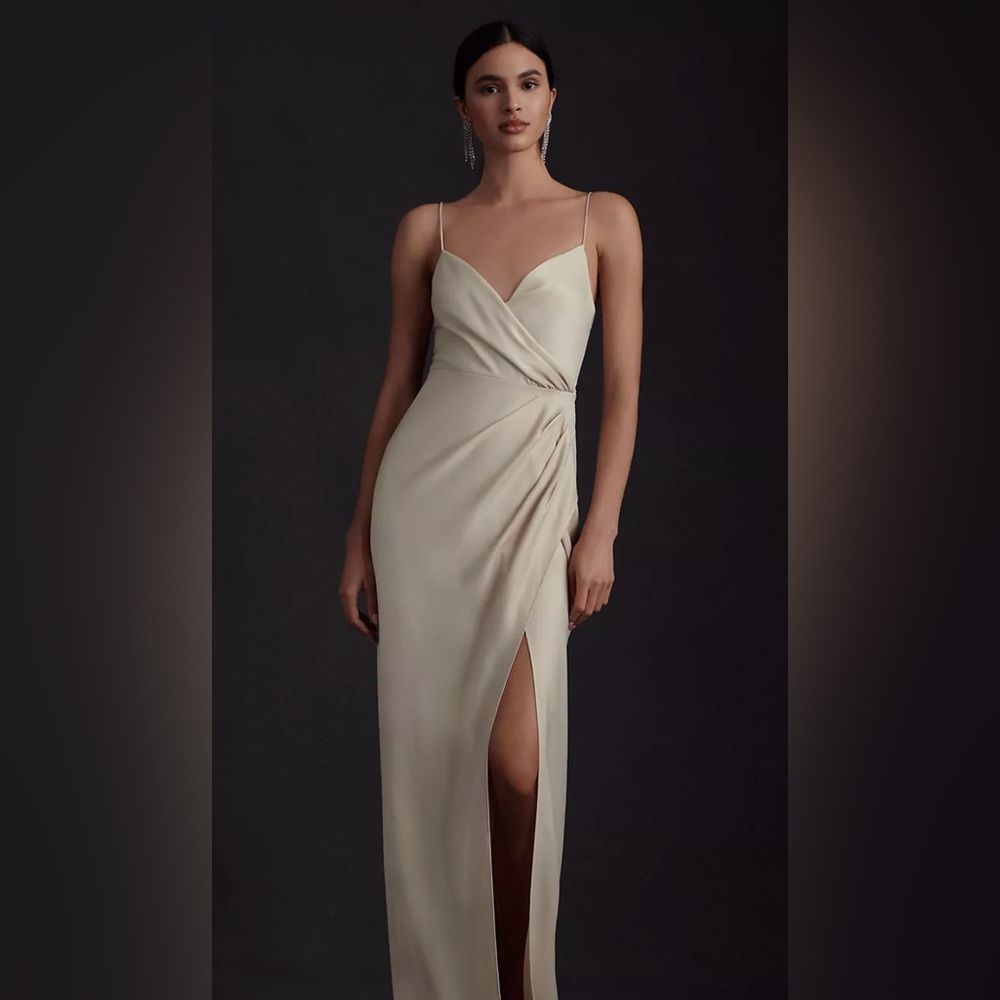 BHLDN Freya Bridesmaid Dress in Champagne, Size 8